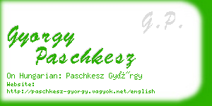 gyorgy paschkesz business card